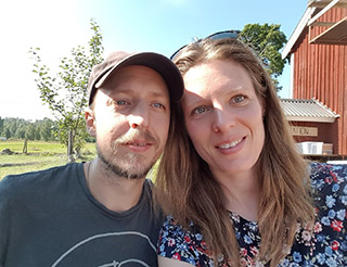 Joel Holmdahl och Maria Danielsson, Rikkenstorp, Dalarna